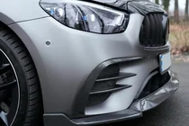 Mercedes E-class W213 2016–2023 Voorbumper lip spoiler (voor AMG-Line 2020+, dry carbon) foto 1