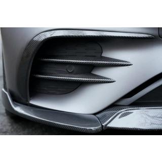 Voorbumper lip spoiler (voor AMG-Line 2020+, dry carbon) foto 2