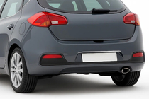 Kia Ceed 2012–2018 RVS sierlijst boven kenteken voor HB foto 1