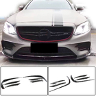 Mercedes E-class W213 2016–2023 Voorbumper afdeklijsten V1 (voor E43 AMG 2016-2019, carbon) foto 1
