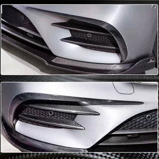 Voorbumper afdeklijsten V1 (voor E43 AMG 2016-2019, carbon) foto 4