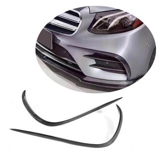 Carbon voorbumper inzetstukken V2 (voor E43 AMG 2016-2019) foto 1