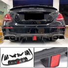 Mercedes E-class W213 2016–2023 Achterbumperdiffuser met uitlaatsierstukken V2 (voor AMG/AMG-Line 2016-2019, carbon) foto 2