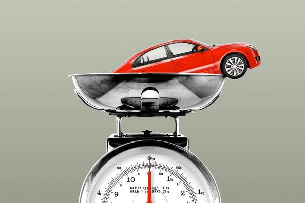 Waarop heeft het gewicht van de auto invloed?