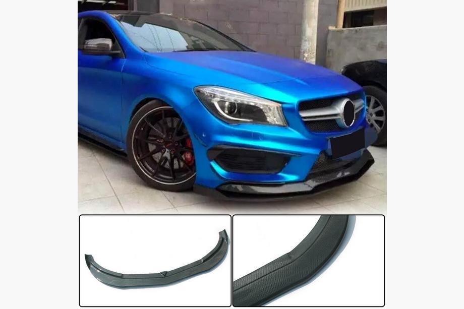 Mercedes CLA C117 2013–2019 Frontbumper lip Lip (voor CLA45 AMG SD 2013-2015, carbon) Image