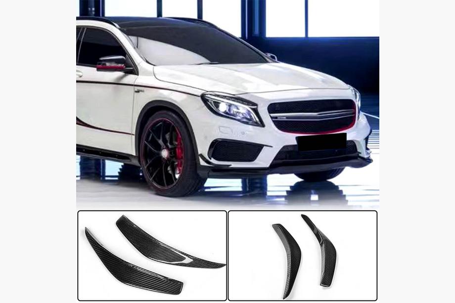 Mercedes CLA C117 2013–2019 Carbon voorbumper aanbouwdelen (voor CLA45 AMG SD, Carbon) Image