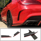 Mercedes CLA C117 2013–2019 Achterbumper inserts V2 (voor AMG-Line / CLA45 AMG SD, carbon) foto 1