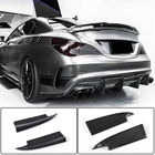 Mercedes CLA C117 2013–2019 Achterbumper inserts V2 (voor AMG-Line / CLA45 AMG SD, carbon) foto 2