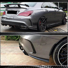 Mercedes CLA C117 2013–2019 Achterbumper inserts V2 (voor AMG-Line / CLA45 AMG SD, carbon) foto 5