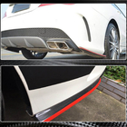 Mercedes CLA C117 2013–2019 Achterbumper inserts V2 (voor AMG-Line / CLA45 AMG SD, carbon) foto 8