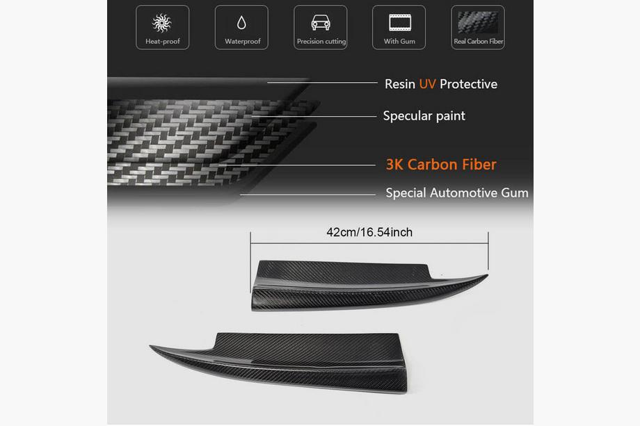 Mercedes CLA C117 2013–2019 Achterbumper sierlijsten V3 (voor AMG-Line / CLA45 AMG SD, carbon) Foto 5