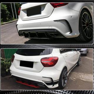 Achterbumperlijsten (voor AMG-Line HB, carbon) foto 3