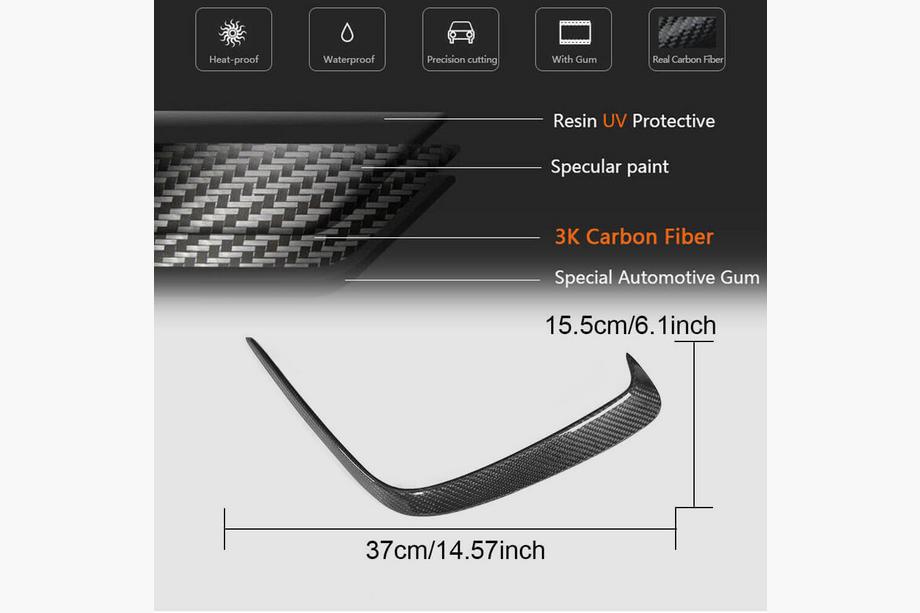 Mercedes A-Klasse W176 2012–2018 Achterbumperlijsten (voor AMG-Line HB, carbon) Foto 5