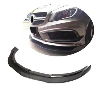 Carbon front bumper lip Lip V1 (voor AMG-Line / A45 AMG HB 2013-2015) foto 1
