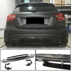 Mercedes A-Klasse W176 2012–2018 Achterbumper diffuser V1 (voor AMG-Line / A45 AMG HB) foto 1