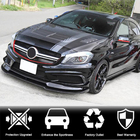 Mercedes A-Klasse W176 2012–2018 Voorbumper lip Lip V2 (voor AMG-Line / A45 AMG HB 2013-2015, carbon) foto 2