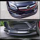 Mercedes A-Klasse W176 2012–2018 Voorbumper lip Lip V2 (voor AMG-Line / A45 AMG HB 2013-2015, carbon) foto 4