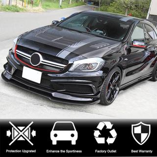 Voorbumper lip Lip V2 (voor AMG-Line / A45 AMG HB 2013-2015, carbon) foto 2