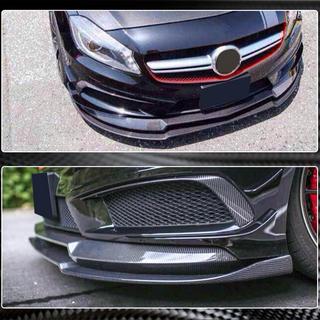 Voorbumper lip Lip V2 (voor AMG-Line / A45 AMG HB 2013-2015, carbon) foto 4