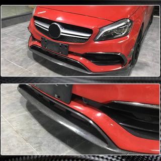 Carbon frontbumper lip (voor AMG-Line / A45 AMG HB 2016-2018, carbon) foto 4