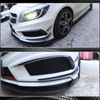 Mercedes A-Klasse W176 2012–2018 Voorbumper inzetstukken (voor AMG-Line / A45 AMG HB 2013-2015, Carbon) foto 4