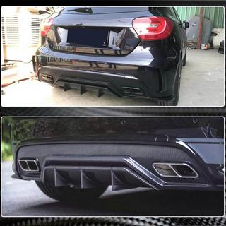 Achterbumperdiffuser V2 (voor AMG-Line / A45 AMG HB) foto 3