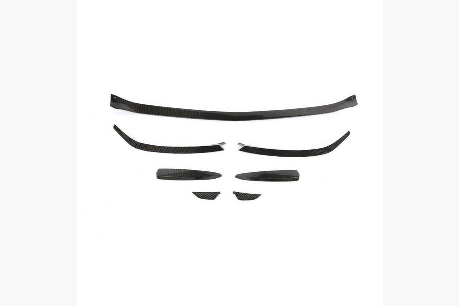 Mercedes A-Klasse W177 2018– Frontlip voor voorbumper Lip V1 (voor AMG-Line SD 2018-2021, carbon) Foto 5