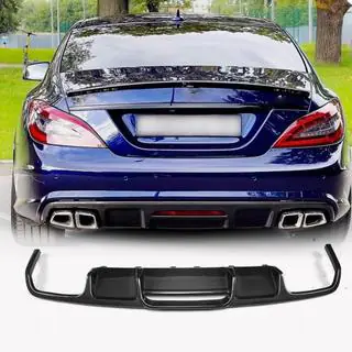 Achterbumper diffuser (voor Base/CLS63 AMG 2015-2018, carbon) foto 1