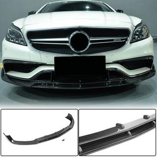 Voorbumper lip Lip V1 (voor CLS63 AMG SD 2015-2018, carbon) foto 2