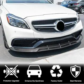 Voorbumper lip Lip V1 (voor CLS63 AMG SD 2015-2018, carbon) foto 4