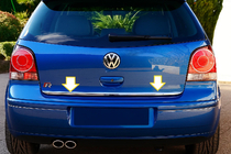 Volkswagen Polo 2001–2009 Kofferbakrand 2005-2009 (RVS) foto 1