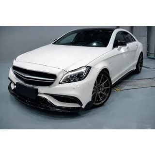 Voorbumper lip spoiler Lip V2 (voor CLS63 AMG SD 2015-2018, carbon) foto 3