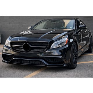 Voorbumper lip (voor CLS63 AMG SD 2015-2018, carbon) Mercedes CLS C218 2011–2018 foto 3