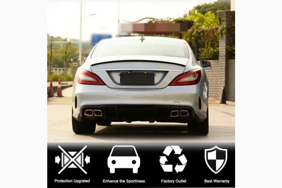 Mercedes CLS C218 2011–2018 Spoiler V5 (voor SD, carbon) Foto 3