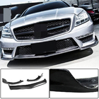 Mercedes CLS C218 2011–2018 Voorbumper lip Lip V1 (voor CLS63 AMG SD 2011-2014, carbon) foto 1