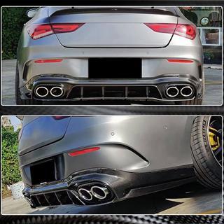Achterbumper diffuser (voor AMG-Line SD 2019-2022, carbon) Mercedes CLA C118 2019– foto 4