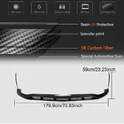 Mercedes CLA C118 2019– Voorbumper lip (voor AMG-Line / CLA35 AMG SD 2019-2022, carbon) foto 5