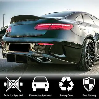 Achterbumper diffuser V2 (voor AMG-Line 2017-2019, carbon) foto 3