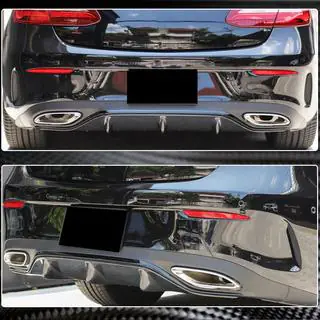 Achterbumper diffuser V2 (voor AMG-Line 2017-2019, carbon) foto 4