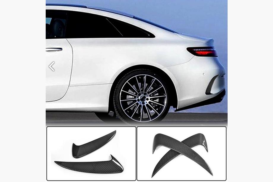 Mercedes E-Klasse Coupé C238 2016–2024 Achterbumperbeschermers (voor AMG-Line 2017-2019, carbon) Image
