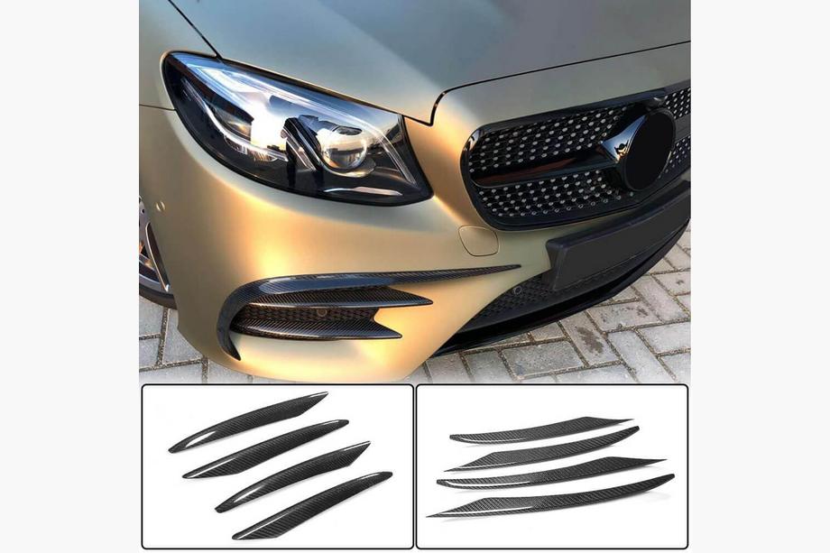 Mercedes E-Klasse Coupé C238 2016–2024 Carbon lijsten voor de voorbumper (voor AMG / AMG-Line 2017-2019) Image