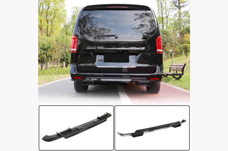 Mercedes Vito/V-klasse W447 2014– Achterbumper diffuser V1 (voor V-Class 2014-2019, carbon) Image