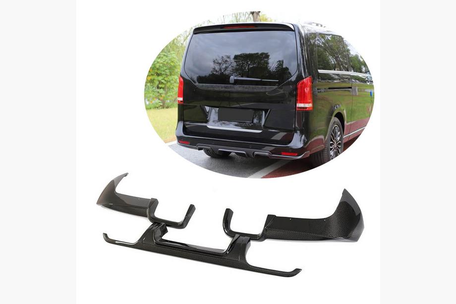 Mercedes Vito/V-klasse W447 2014– Achterbumper diffuser V3 (voor V-Class 2014-2019, carbon) Image