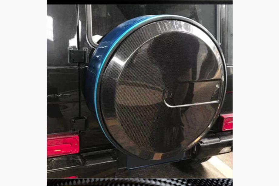 Mercedes G-klasse W463 1990–2018 Reservewielkap (voor 2004-2018, dry carbon) Foto 3