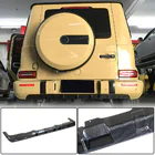 Mercedes G-Klasse W463 2018–2024 Achterbumper diffuser V1 (voor G63 AMG, carbon) foto 1