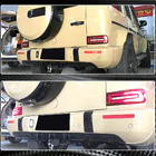 Mercedes G-Klasse W463 2018–2024 Achterbumper diffuser V1 (voor G63 AMG, carbon) foto 5