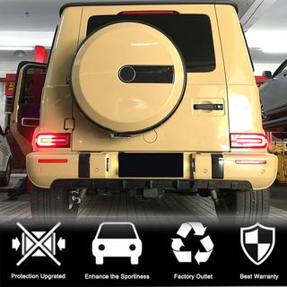 Achterbumper diffuser V1 (voor G63 AMG, carbon) foto 3