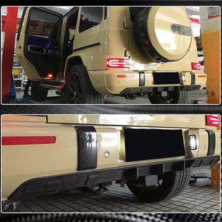 Achterbumper diffuser V1 (voor G63 AMG, carbon) foto 4