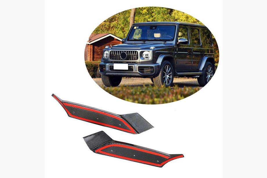 Mercedes G-Klasse W463 2018–2024 Flap-voorbumperdelen (voor G63 AMG 2019-2021, carbon) Image