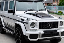 Mercedes G-klasse W463 1990–2018 BRBS motorkapcover (voor 2004-2018, carbon) foto 2